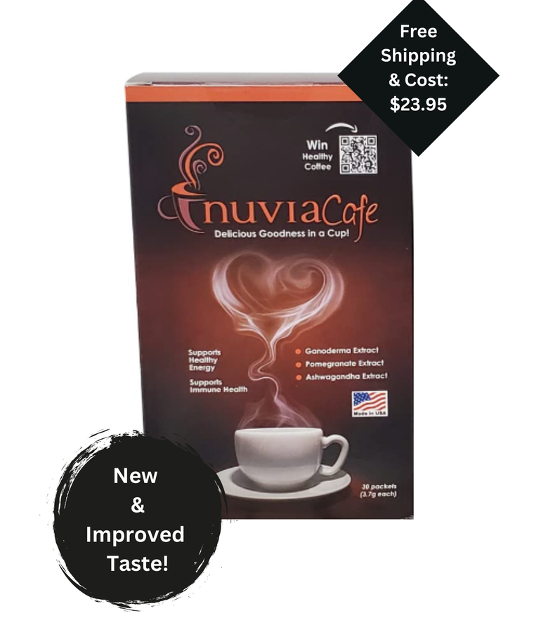 Nuvia Healthy Gourmet Instant Coffee w/ Organic Ganoderma